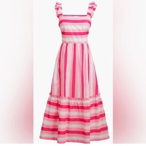 J. Crew Pink and White Striped Sundress. Size 4. Excellent Condition. Gorgeous!